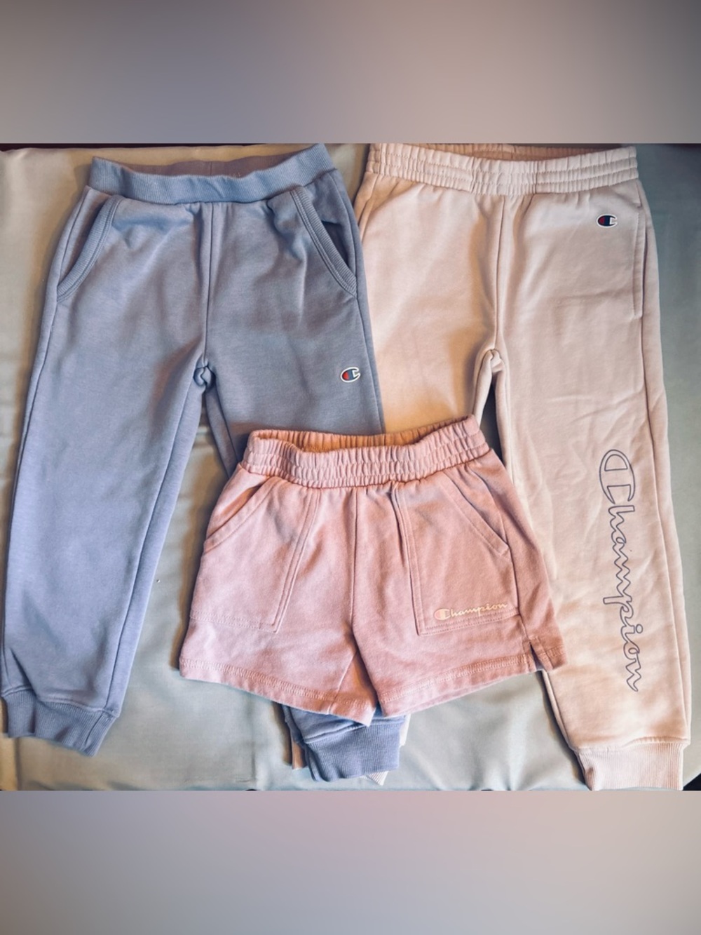 NWOT Champion Girls 3-Piece Bundle | Size 4-5 Sweatpants & Shorts